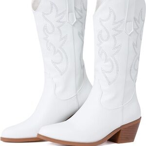 White cowboy boots